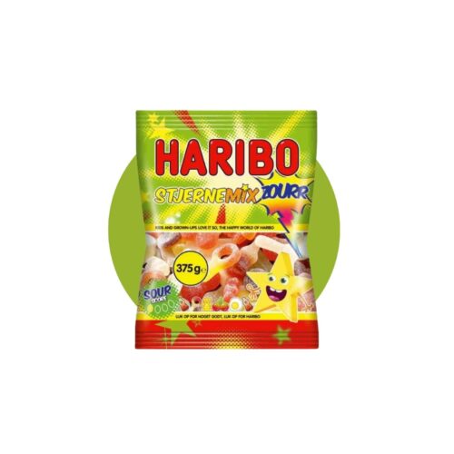 Haribo Stjerne Mezcla Agria 375g