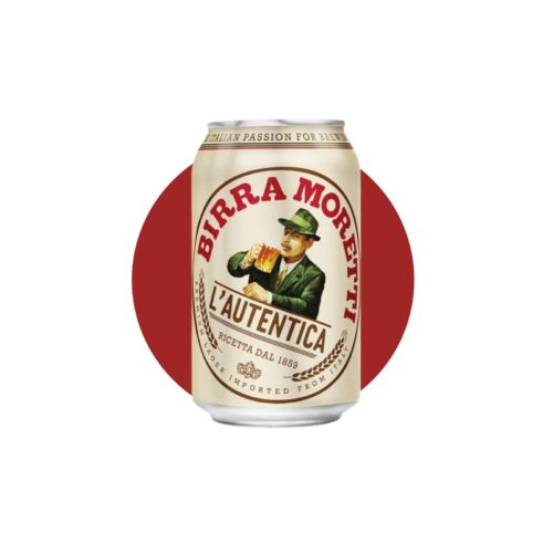 Birra Moretti 4,6% 330ml. Lata