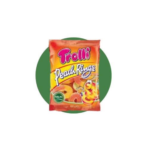 Trolli Anillos de Melocotón Halal 100g