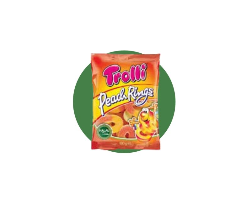 Trolli Anillos de Melocotón Halal 100g